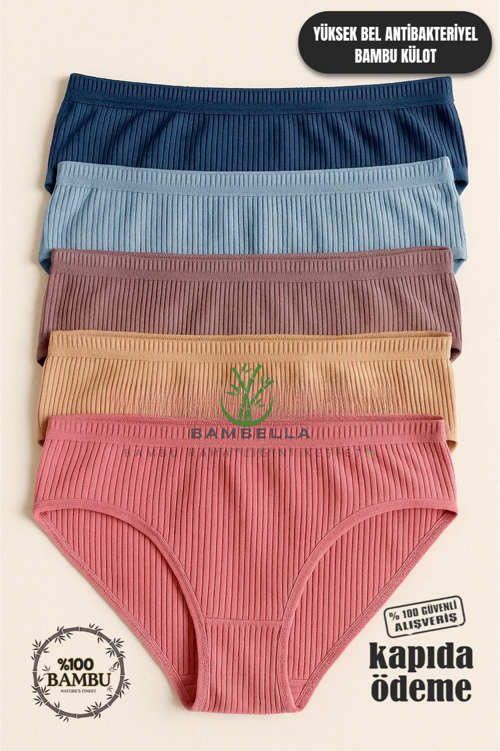 Bambella Bambu Külot (5'li Paket)