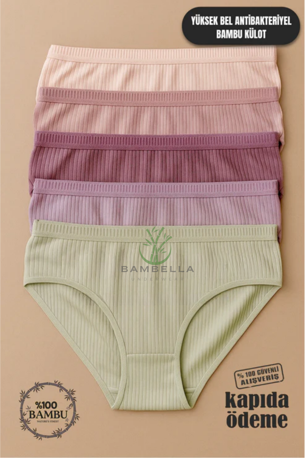 Bambella Bambu Külot (5'li Paket)